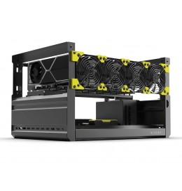 Veddha T3 Deluxe up to 6 GPU Crypto Mining Rig Frame