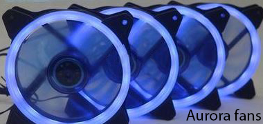 Aurora light mining fans