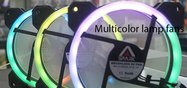 Multicolor light mining fans